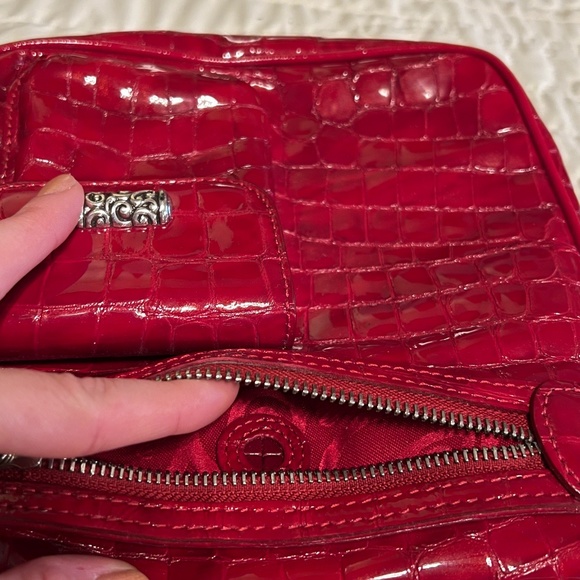 Red crocodile Brighton purse - Picture 3 of 5